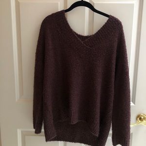 Oversized purple sweater
